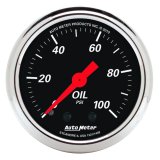 AutoMeter Gauge Oil Press 2-1/16in. 100PSI Mech Designer Black thumbnail 4