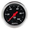 AutoMeter Gauge Oil Press 2-1/16in. 100PSI Mech Designer Black thumbnail 6