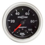 AutoMeter Gauge Oil Press 2-5/8in. 100PSI Stepper Motor W/ Peak & Warn Sport-Comp II thumbnail 5
