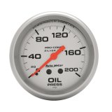 AutoMeter Gauge Oil Press 2-5/8in. 200PSI Liquid Filled Mech Ultra-Lite thumbnail 3