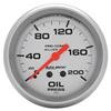 AutoMeter Gauge Oil Press 2-5/8in. 200PSI Liquid Filled Mech Ultra-Lite thumbnail 6