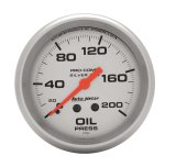 AutoMeter Gauge Oil Press 2-5/8in. 200PSI Liquid Filled Mech Ultra-Lite thumbnail 8