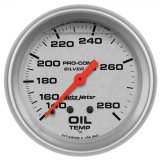 AutoMeter Gauge Oil Temp 2-5/8in. 140-280 Deg. F 8ft. Liquid Filled Mech Ultra-Lite thumbnail 1