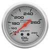 AutoMeter Gauge Oil Temp 2-5/8in. 140-280 Deg. F 8ft. Liquid Filled Mech Ultra-Lite thumbnail 6