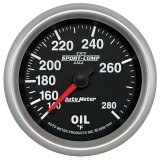 AutoMeter Gauge Oil Temp 2-5/8in. 140-280 Deg. F Mechanical Sport-Comp II thumbnail 2