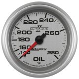 AutoMeter Gauge Oil Temp 2-5/8in. 140-280 Deg. F Mechanical Ultra-Lite II thumbnail 2