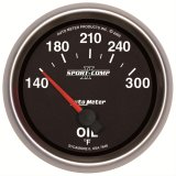 AutoMeter Gauge Oil Temp 2-5/8in. 340 Deg. F Stepper Motor W/ Peak & Warn Sport-Comp II thumbnail 1