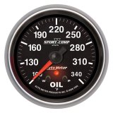 AutoMeter Gauge Oil Temp 2-5/8in. 340 Deg. F Stepper Motor W/ Peak & Warn Sport-Comp II thumbnail 3