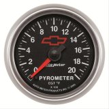 AutoMeter Gauge Pyrometer (Egt) 2-1/16in. 2000 Deg. F Stepper Motor Chevy Red Bowtie Black thumbnail 1