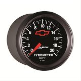 AutoMeter Gauge Pyrometer (Egt) 2-1/16in. 2000 Deg. F Stepper Motor Chevy Red Bowtie Black thumbnail 4