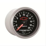 AutoMeter Gauge Pyrometer (Egt) 2-1/16in. 2000 Deg. F Stepper Motor Chevy Red Bowtie Black thumbnail 5