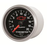 AutoMeter Gauge Pyrometer (Egt) 2-1/16in. 2000 Deg. F Stepper Motor Chevy Red Bowtie Black thumbnail 7