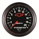 AutoMeter Gauge Pyrometer (Egt) 2-1/16in. 2000 Deg. F Stepper Motor Chevy Red Bowtie Black thumbnail 8