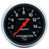 AutoMeter Gauge Pyrometer (Egt) 2-5/8in. 1600 Deg. F Digital Stepper Motor Sport-Comp thumbnail 2