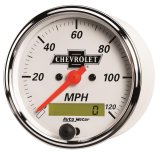 AutoMeter Gauge Speedo 3-1/8in. 120MPH Elec Prog W/ Lcd Odo Chevrolet Heritage Bowtie thumbnail 2