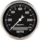 AutoMeter Gauge Speedo. 3-1/8in. 120MPH Elec. Prog. W/ Lcd Odo Old Tyme Blk thumbnail 1