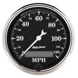 AutoMeter Gauge Speedo. 3-1/8in. 120MPH Elec. Prog. W/ Lcd Odo Old Tyme Blk thumbnail 2