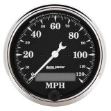 AutoMeter Gauge Speedo. 3-1/8in. 120MPH Elec. Prog. W/ Lcd Odo Old Tyme Blk thumbnail 3