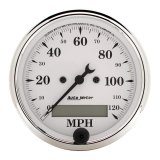 AutoMeter Gauge Speedo. 3-1/8in. 120MPH Elec. Prog. W/ Lcd Odo Old Tyme White thumbnail 5