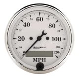 AutoMeter Gauge Speedo. 3-1/8in. 120MPH Elec. Prog. W/ Lcd Odo Old Tyme White thumbnail 8