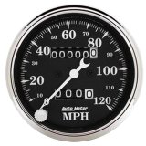 AutoMeter Gauge Speedo. 3-1/8in. 120MPH Mechanical Old Tyme Blk thumbnail 3