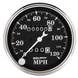 AutoMeter Gauge Speedo. 3-1/8in. 120MPH Mechanical Old Tyme Blk thumbnail 4