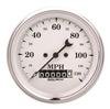 AutoMeter Gauge Speedo. 3-3/8in. 120MPH Elec. Prog. W/ Wheel Odo Old Tyme White thumbnail 6