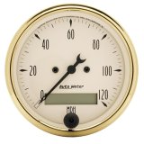AutoMeter Gauge Speedometer 3-1/8in. 120MPH Elec. Prog. W/ Lcd Odo Golden Oldies thumbnail 4