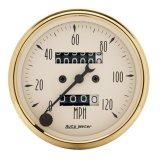 AutoMeter Gauge Speedometer 3-1/8in. 120MPH Mechanical Golden Oldies thumbnail 1
