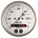AutoMeter Gauge Speedometer 3-3/8in. 120MPH GSP Old Tyme White thumbnail 1