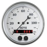 AutoMeter Gauge Speedometer 3-3/8in. 120MPH GSP Old Tyme White thumbnail 2