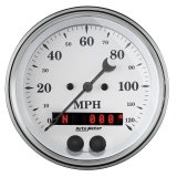 AutoMeter Gauge Speedometer 3-3/8in. 120MPH GSP Old Tyme White thumbnail 4