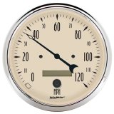 AutoMeter Gauge Speedometer 5in. 120MPH Elec. Prog. W/ Lcd Odo Antique Beige thumbnail 1