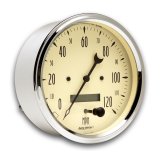 AutoMeter Gauge Speedometer 5in. 120MPH Elec. Prog. W/ Lcd Odo Antique Beige thumbnail 5