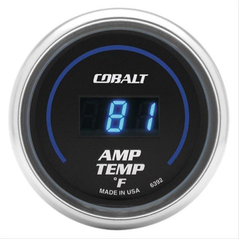 AutoMeter Gauge Stereo Amp Temperature 2-1/16in. 250 Deg. F Digital Cobalt