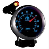 AutoMeter Gauge Tach 3-3/4in. 10K RPM Pedestal W/ Ext. Quick-Lite Black Mopar thumbnail 6