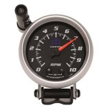 AutoMeter Gauge Tach 3-3/4in. 10K RPM Pedestal W/ Ext. Quick-Lite Black Mopar thumbnail 7