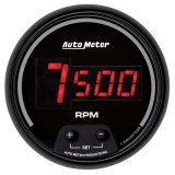 AutoMeter Gauge Tach 3-3/8in. 10K RPM In-Dash Digital Black Dial W/ Red Led thumbnail 4