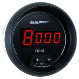 AutoMeter Gauge Tach 3-3/8in. 10K RPM In-Dash Digital Black Dial W/ Red Led thumbnail 7