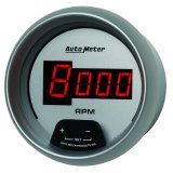 AutoMeter Gauge Tach 3-3/8in. 10K RPM In-Dash Digital Silver Dial W/ Red Led thumbnail 6