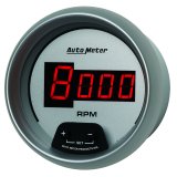 AutoMeter Gauge Tach 3-3/8in. 10K RPM In-Dash Digital Silver Dial W/ Red Led thumbnail 7