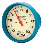 AutoMeter Gauge Tach 5in. 10K RPM In-Dash W/Peak Memory Glow In Dark Ultra-Nite thumbnail 3