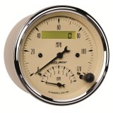 AutoMeter Gauge Tach/Speedo 3-3/8in. 120MPH & 8K RPM Elec. Program. Antique Beige thumbnail 8