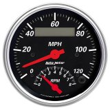 AutoMeter Gauge Tach/Speedo 3-3/8in. 120MPH & 8K RPM Elec. Program. Designer Blk thumbnail 2