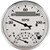 AutoMeter Gauge Tach/Speedo 3-3/8in. 120MPH & 8K RPM Elec. Program. Old Tyme Wht thumbnail 6