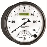 AutoMeter Gauge Tach/Speedo 5in. 120MPH & 8K RPM Elec. Program Old Tyme White II thumbnail 3