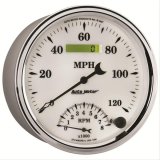 AutoMeter Gauge Tach/Speedo 5in. 120MPH & 8K RPM Elec. Program Old Tyme White II thumbnail 4
