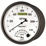 AutoMeter Gauge Tach/Speedo 5in. 120MPH & 8K RPM Elec. Program Old Tyme White II thumbnail 6