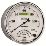 AutoMeter Gauge Tach/Speedo 5in. 120MPH & 8K RPM Elec. Program Old Tyme White II thumbnail 7