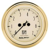 AutoMeter Gauge Tachometer 2-1/16in. 7K RPM In-Dash Golden Oldies thumbnail 1